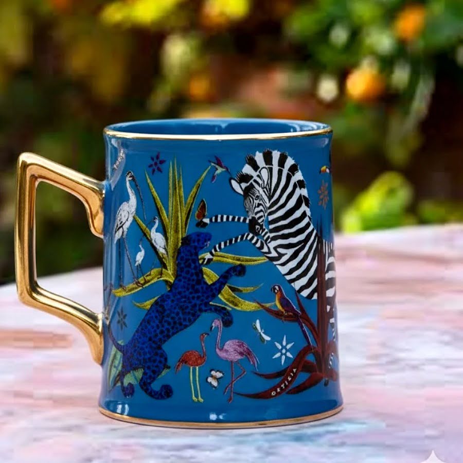 Jungle mugg blå