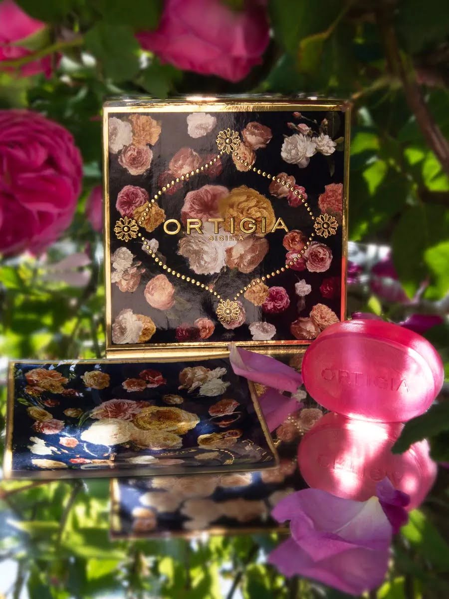 Rose Antiche tvål med fat